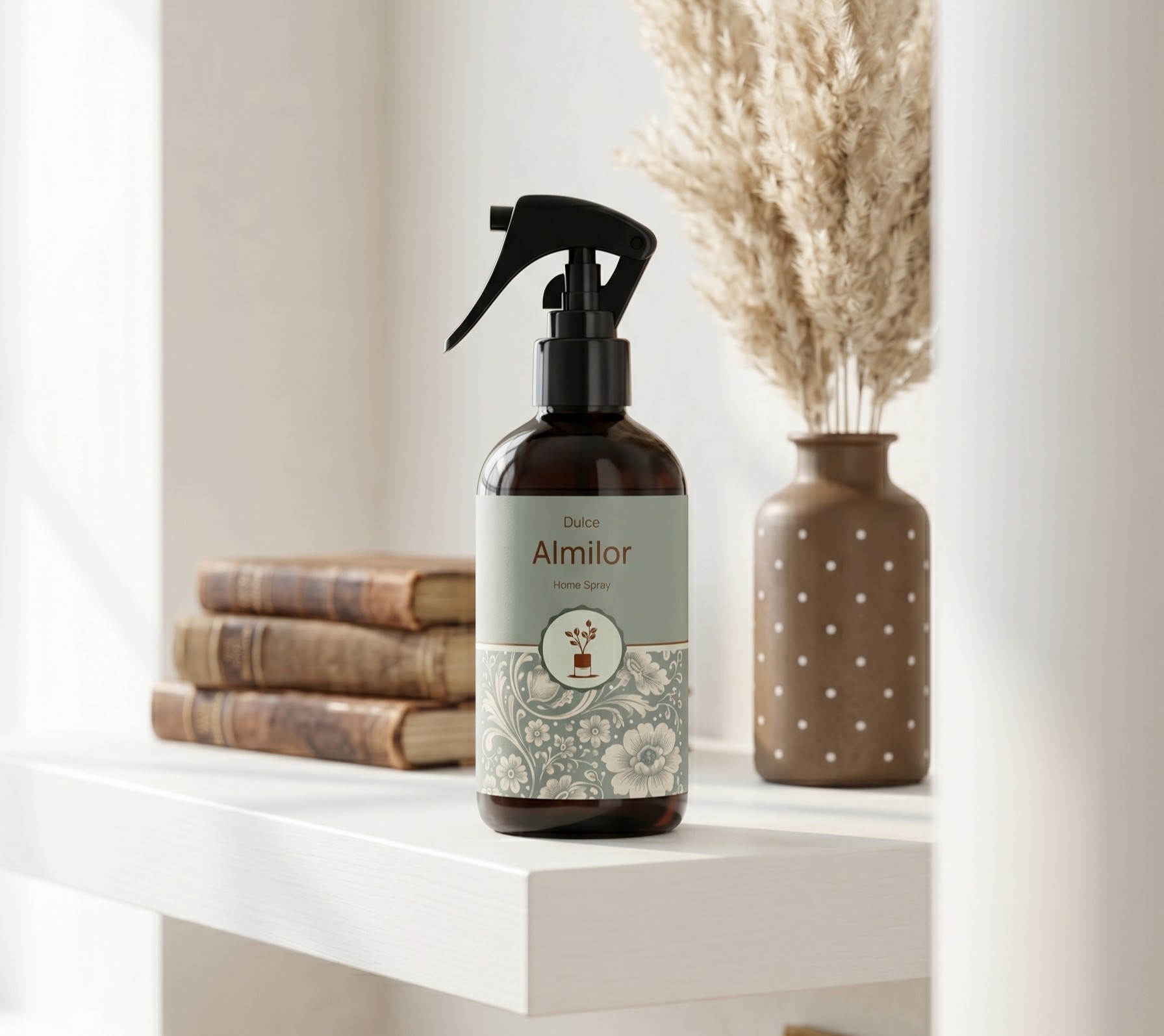 Home Spray Aromático Premium Dulce Almilor 250 ml — vela botánica de soja artesanal